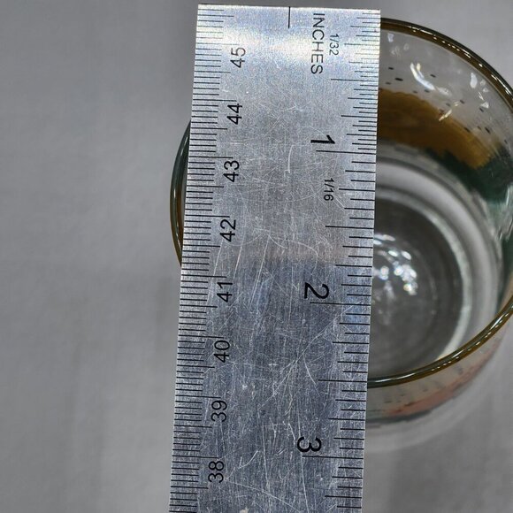 VTG Crisa Glassware Clear Drinking Glasses Set of 4 Sunflowers Checkerboard 12oz - Picture 5 of 6